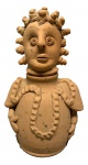 ARTE POPULAR - escultura e Moringa em cerâmica, medindo: 29 cm alt.