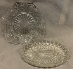 Lote contendo: 2 peças de cristal, diversos.