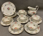 Lindo jogo para café em porcelana inglesa,