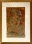 RODRIGUES??? - pastel s/ papel, medindo: 47 cm x 63 cm