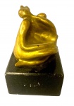 Alfredo CESCHIATTI (1918-1989) - rara escultura em bronze base em granito, medindo: 21 cm alt. x 15 cm x 15 cm base