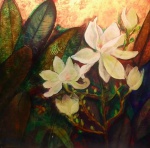 Lindo quadro enorme, óleo s/ madeira, medindo: 1,20 m x 1,20 m