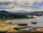 Silvio PINTO (1918-1997) - óleo s/ eucatex, medindo; 20 cm x 25 cm