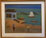 Djanira MOTTA E SILVA (1914-1979) - óleo s/ tela, medindo: 90 cm x 72 cm e 1,12 m x 93 cm