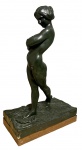 Henrique BERNARDELLI (1858-1936) - Espetacular estudo de escultura, representando "Vênus", em Terracota e estuque, medindo: 88 cm alt. x 29 cm x 12 cm base