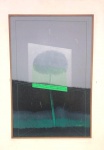 Gravura, assinatura ilegível, medindo: 55 cm x 36 cm e 71 cm x 53 cm