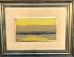 Quadro óleo s/ tela, assinatura ilegível, medindo: 15 CM X 27 CM E 40 CM X 52 CM