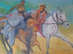 FREDERICK CASSUTO - óleo s/ tela, medindo: 1,15 m x 87 cm
