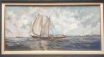 NEY VIANNA - oleo s/eeucatex, medindo: 25 cm x 50 cm e 34 cm x 60 cm