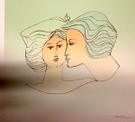Augusto RODRIGUES (1913-1993) - gravura, (não emoldurado), medindo: 66 cm x 47 cm