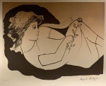Augusto RODRIGUES (1913-1993) - gravura, (não emoldurado), medindo: 66 cm x 48 cm