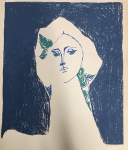 Augusto RODRIGUES (1913-1993) - gravura, (não emoldurado), medindo: 68 cm x  59 cm
