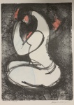 Augusto RODRIGUES (1913-1993) - gravura, (não emoldurado), medindo: 54 cm x 38 cm