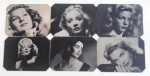 Seis jogos americanos em madeira "Divas de Hollywood" - Medidas: 38x28 cm