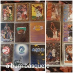 Colecionismo - Vários cards com dezoito paginas frente e verso, Jogadores de basquete.