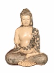 Bela escultura de Monge Indiano com ricos detalhes - Altura: 30 cm