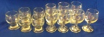 Doze copos em vidro - Medidas: 9,12 e 13 cm