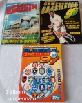 Colecionismo - Tres álbuns, livro ilustrado, Campeonato Brasileiro, ano 94 , 96 e 97.