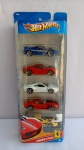 Hotwheels Ferrari, Pack com 5 modelos, F50, 575 GTC, 430 Scuderia, GTO e 599 GTB Fiorano, embalagem original