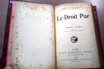 PICARD, EDMOND - LE DROIT PUR - *** PARIS, ANO 1920