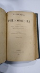 LIVRO RARO: Elementos de Philosophia,  2 Volumes - POR:  D. Thiago Sinibaldi*** CAPA DURA DOIS VOLUMES EM UM ÚNICO VOLUME, ANO 1906