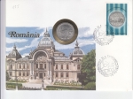 185 – Linda Peça de Coleção Numismática e Filatelia -  Envelope Temático,  Selado com carimbo Comemorativo + Moeda.