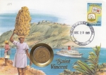 189 – Linda Peça de Coleção Numismática e Filatelia -  Envelope Temático,  Selado com carimbo Comemorativo + Moeda.