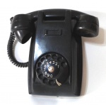 TELEFONE DE PAREDE ERICSSON ANOS 50 BAQUELITE FUNCIONANDO  22 X 14 CM