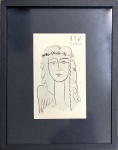 Pablo PICASSO (Attrib.) (1881-1973) - tecnica mista s/ papel, estudo, medindo: 13 cm x 21 cm e 29 cm x 37 cm (todas as obras estrangeiras são atribuídas automaticamente)