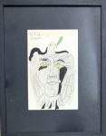 Pablo PICASSO (Attrib.) (1881-1973) - tecnica mista s/ papel, estudo, medindo: 14 cm x 22 cm e 30 cm x 38 cm (todas as obras estrangeiras são atribuídas automaticamente)