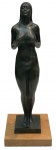 MANDARINO Gilberto - Escultura em bronze patinada, representando "Nú Feminino", base em madeira, medindo: 64 m alt.