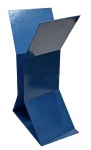 Franz WEISSMANN (1911-2005) - linda escultura em ferro pintado em azul, medindo: 58 cm alt.