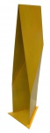Franz WEISSMANN (1911-2005) - linda escultura em ferro pintado em amarelo, medindo: 80 cm alt.