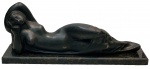 Alfredo CESCHIATTI (1918-1989) - escultura de bronze patinada, base em mármore, assinada, medindo: 46 cm comp. 