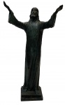 MANDARINO Gilberto - Escultura em bronze patinada, representando "Jesus", medindo: 65 m alt.