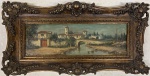 Manuel GARCIA Y RODRIGUEZ (1863-1925) - óleo s/ tela, medindo: 20 cm x 60 cm e 78 cm x 40 cm