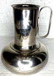 CHRISTOFLE- belíssimo jarro de metal espessura a prata, medindo 22 cm alt.