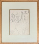 Carlos LEÃO (1906-1982) - COLEÇÃO desenhos, estudos, grafite s/ papel, sem assinatura, medindo: 20 cm x 25 cm e 39 cm x 44 cm (PERTENCEU A COLEÇÃO PARTICULAR DO RIO DE JANEIRO, FAMÍLIA NIEMEYER)