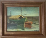 DECASTRO - óleo s/ eucatex, medindo: 26 cm x 34 cm e 42 cm x 50 cm