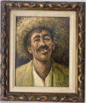 JOSÉ PAUO LICATTI - óleo s/ eucatex, medindo: 26 cm x 20 cm e 39 cm x 33 cm