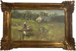Pedro WEINGÄRTNER (1853-1929) - óleo s/ madeira, medindo: 46 cm x 27 cm e 59 cm x 41 cm (atribuído)