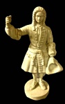 Maravilhosa escultura em porcelana refinada, BISCUIT, representando nobre inglês, medindo: 21 cm alt.