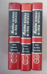 Livros -Três Novíssimos dicionários da língua portuguesa em três volumes perfeito estado, de Alpheu Tersariol- Obra importante para pesquisadores