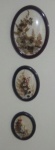 Tres antigos quadro de parede com tamanhos diferentes - Medidas: 14x18 cm, 15x20 xn e 20x26 cm