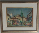Lindo quadro pintura em tela, assinado e datado - Medidas:  28x39 cm 60x50 cm