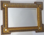 Antigo espelho com moldura - Medidas: 98x73 cm - Lote não despachado pelo correio.