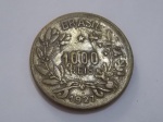 ANTIGA MOEDA DO BRASIL , 1.000 RÉIS DE 1927 # PEÇA FALSA DE ÉPOCA
