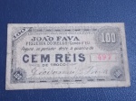 RARA CÉDULA PARTICULAR NO VALOR DE 100 RÉIS DE JOÃO FAVA, LOCALIZADO EM FIGUEIRA DO MELLO - CONDE D' EU / RIO GRANDE DO SUL  ( PELA FALTA DE TROCO NA ÉPOCA USAVA-SE ESTE TIPO DE DINHEIRO PARTICULAR, MEADOS DE 1890 - 1920 ) , MBC ...LEMBRANDO QUE HOJE O NOME DA CIDADE SEGUNDO PESQUISAS É A ATUAL GARIBALDI