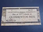 CÉDULA PARTICULAR NO VALOR DE 500 RÉIS , UTILIZADA PELA FALTA DE TROCO ( MEADOS DE 1890 - 1930 ) LOJA DE FAZENDAS, MIUDEZAD , FERRAGENS , ETC ( FAMÍLIA SPINOLA )