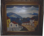 Sílvio  Pinto  (1918 / 1997)  Vista de Santa Teresa, O.S.T., medindo 50 x 60 cm,assinado no CID.  Acompanha Certificado de Autenticidade do Projeto Sylvio Pinto. 